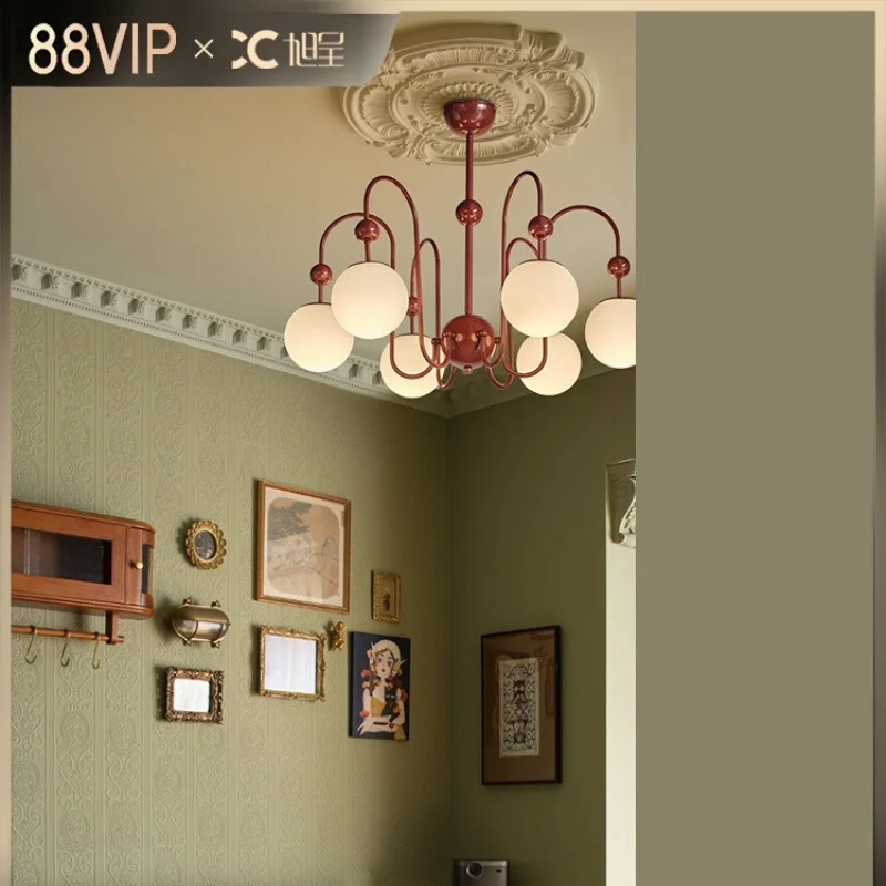 New Style Living Room Main Light French Retro Red Bedroom Mid-Ancient Light Luxury Model Bean
New Style Living Room Main Light French Retro Red Bedroom Mid-Ancient Light Luxury Model Bean