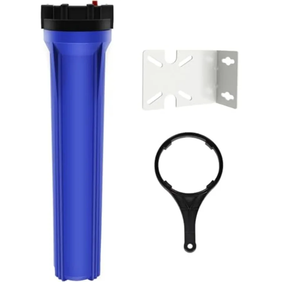 20-Inch Blue Filter Housing for 2.5" x 20" Whole House Water Filtration System - 3/4"NPT Plastic Port
20-Inch Blue Filter Housing for 2.5" x 20" Whole House Water Filtration System - 3/4"NPT Plastic Port