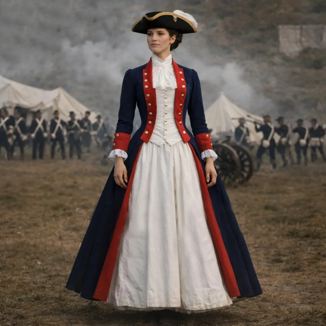 Custom Made Women's Revolutionary War Dress Hamilton Colonial Military Coat Suit 18th Century Historical Patriot Uniform Costume
Custom Made Women's Revolutionary War Dress Hamilton Colonial Military Coat Suit 18th Century Historical Patriot Uniform Costume