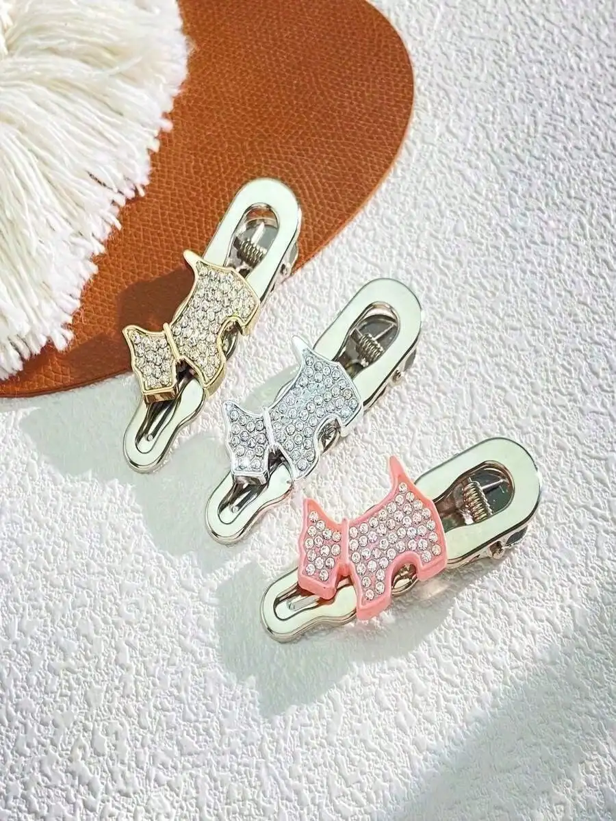 Cute Rhinestone Puppy Dog Hair Clips Sparkling Crystal Duckbill Hair Barrettes Women Hair Accessories
Cute Rhinestone Puppy Dog Hair Clips Sparkling Crystal Duckbill Hair Barrettes Women Hair Accessories