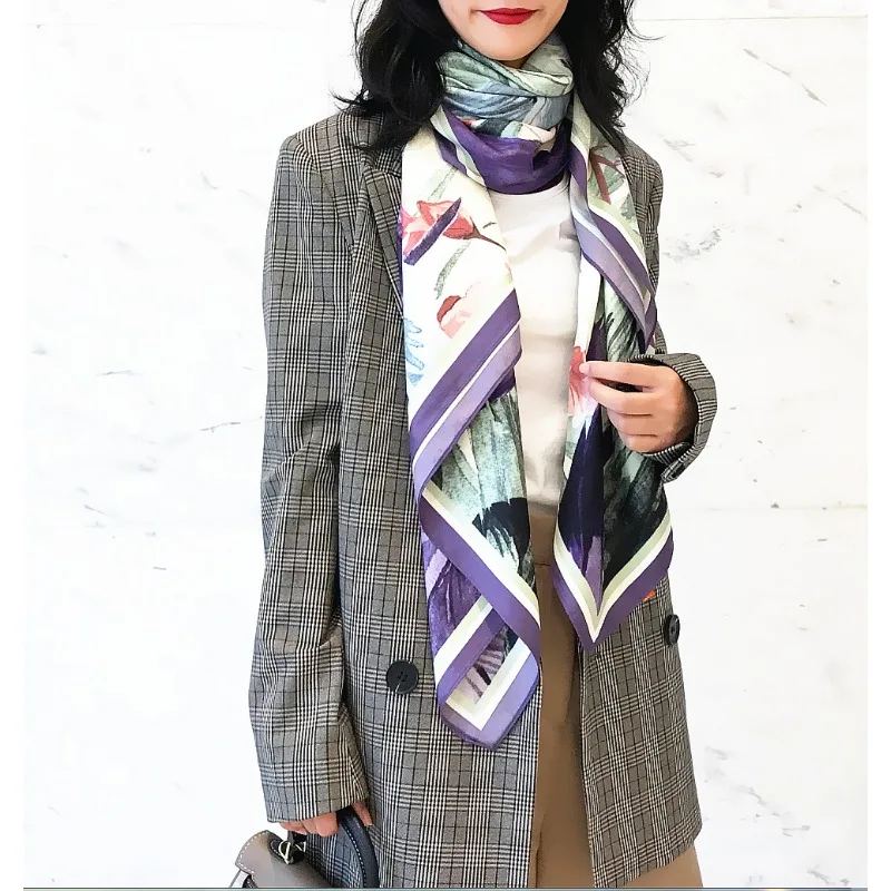 New 130cm Hand-Painted Feather Scarf Women Four Seasons Sun Protection Shawl Wrap Travel Gift Square Scarf Luxury Present
New 130cm Hand-Painted Feather Scarf Women Four Seasons Sun Protection Shawl Wrap Travel Gift Square Scarf Luxury Present