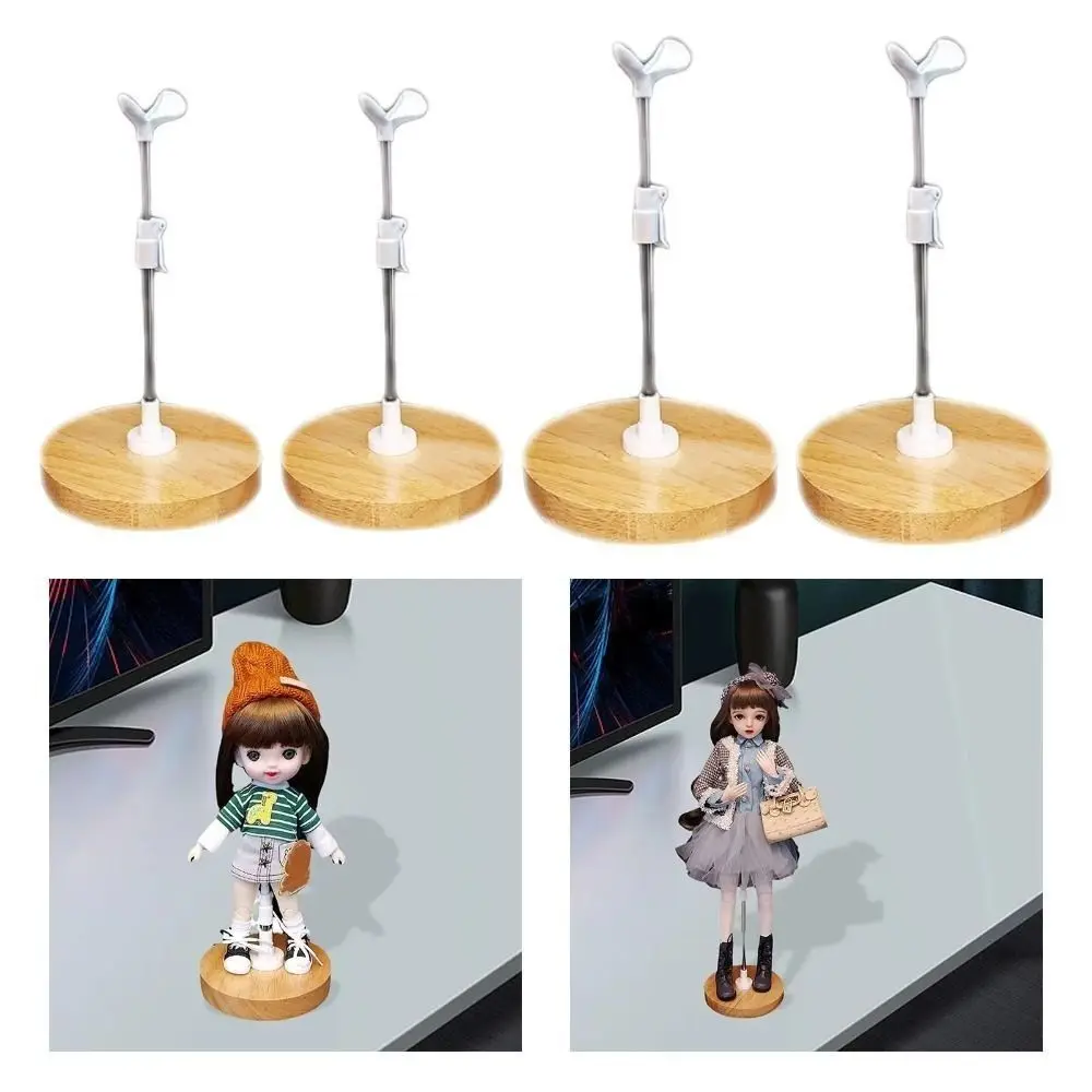 New Wooden Base Doll Stand Stainless Steel Adjustable Doll Display Holder PVC Doll Standing Rack for Bjd Doll
New Wooden Base Doll Stand Stainless Steel Adjustable Doll Display Holder PVC Doll Standing Rack for Bjd Doll