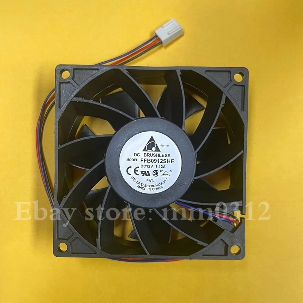For Delta FFB0912SHE 12V 1.13A 9238 9cm 3-Wire Server Cooling Fan
For Delta FFB0912SHE 12V 1.13A 9238 9cm 3-Wire Server Cooling Fan