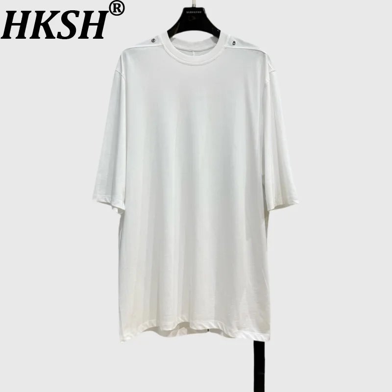 HKSH Summer New Men Tide Punk Dark Solid Color T-shirts Round Neck Loose Casual Simple Versatile Heavy Short Sleeve Tees HK10803
HKSH Summer New Men Tide Punk Dark Solid Color T-shirts Round Neck Loose Casual Simple Versatile Heavy Short Sleeve Tees HK10803