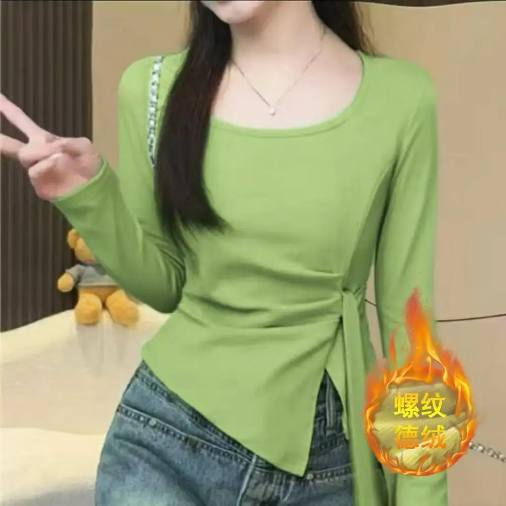 Women's Base Shirt Korean Goods Top Guangzhou 13th Row 2025 New Arrival Hangzhou Four Seasons Green High End Women's Wear
Women's Base Shirt Korean Goods Top Guangzhou 13th Row 2025 New Arrival Hangzhou Four Seasons Green High End Women's Wear