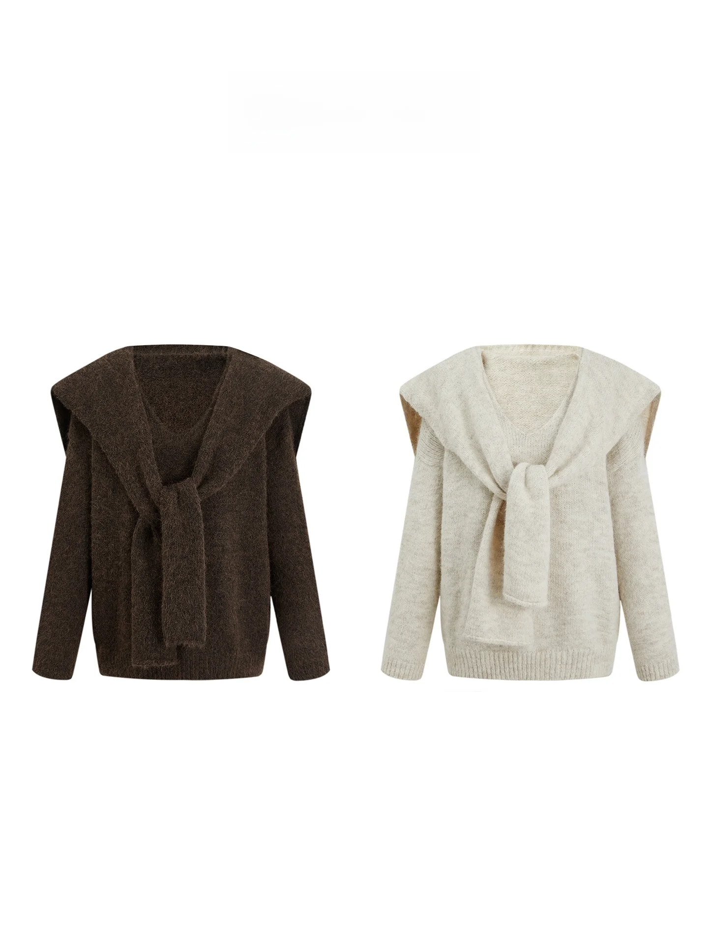 ALIN Soft Cozy Overhead Knitted Sweater awl Two-Piece Set Women's Faion French Sle Wool Blend Long Sve round Ne
ALIN Soft Cozy Overhead Knitted Sweater awl Two-Piece Set Women's Faion French Sle Wool Blend Long Sve round Ne