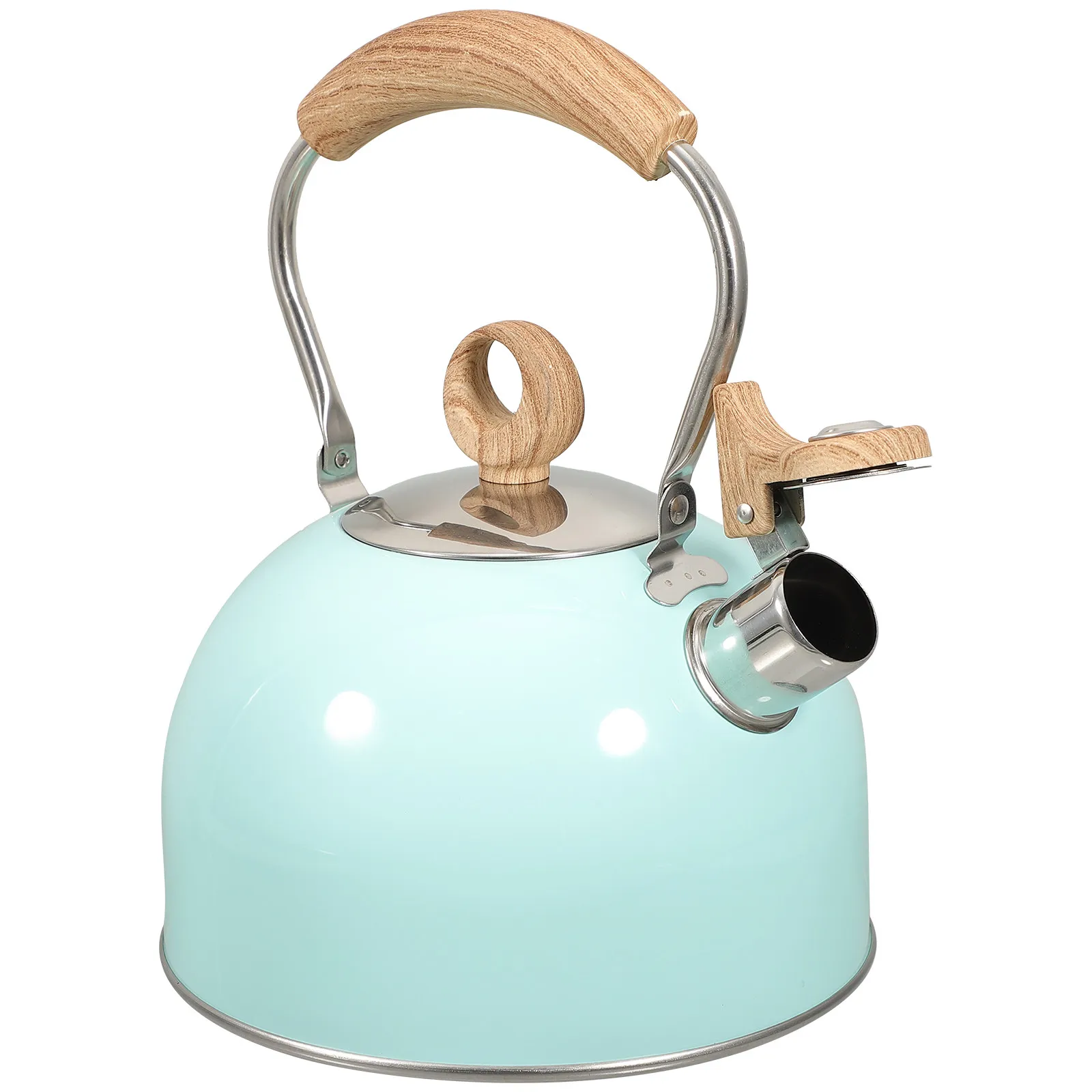 Чайник из нержавеющей стали 2,5 л с удобной термоизолированной ручкой для газовых и индукционных плит
Чайник из нержавеющей стали 2,5 л с удобной термоизолированной ручкой для газовых и индукционных плит