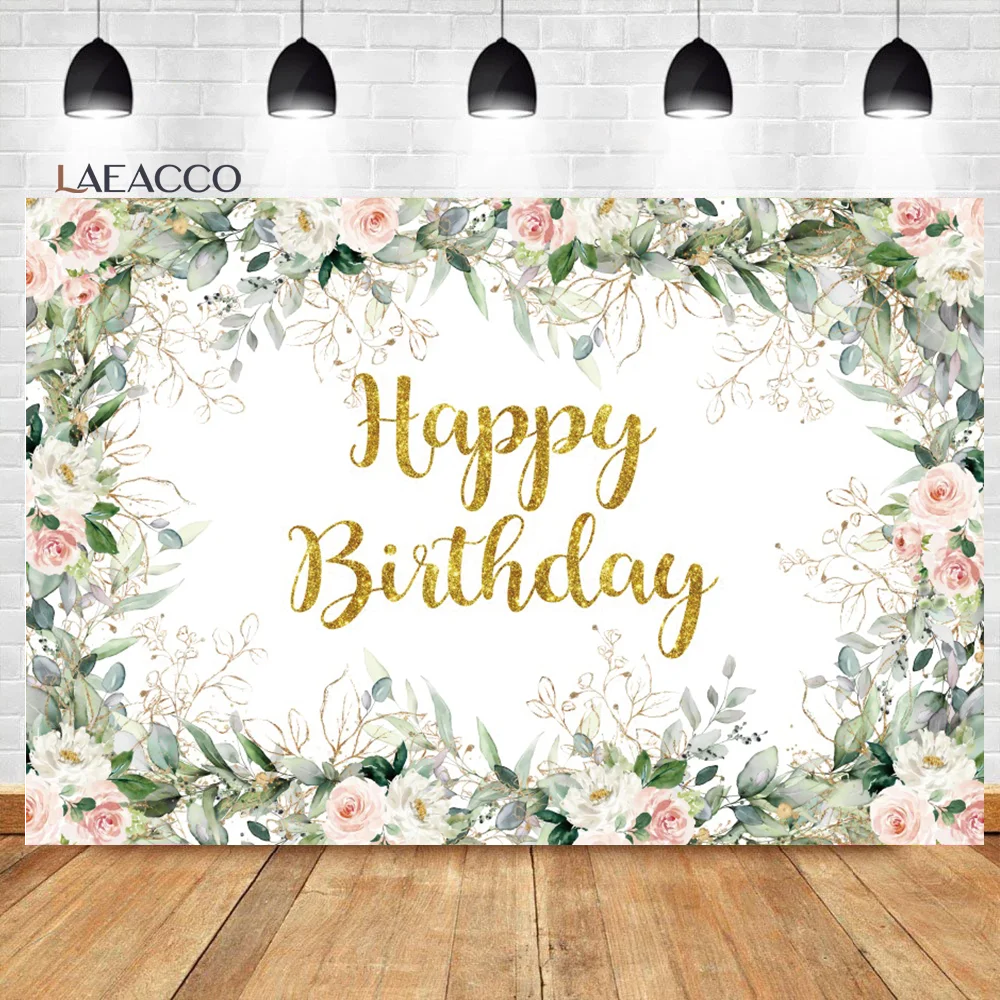 Laeacco Rustic Pink Floral Birthday Backdrop Watercolor Flower Gold Dots Women Girls Portrait Customized Photography Background
Laeacco Rustic Pink Floral Birthday Backdrop Watercolor Flower Gold Dots Women Girls Portrait Customized Photography Background