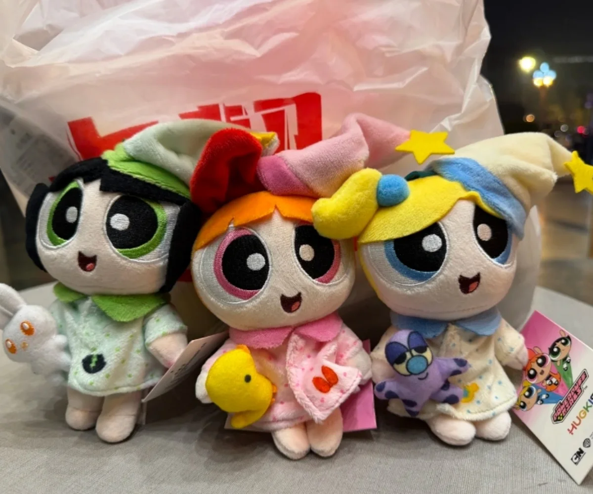 Genuine The Powerpuff Girls Pajama Series 15CM Plush Doll Toy Keychain Blossom Bubbles Buttercup Backpack Ornaments Gifts
Genuine The Powerpuff Girls Pajama Series 15CM Plush Doll Toy Keychain Blossom Bubbles Buttercup Backpack Ornaments Gifts