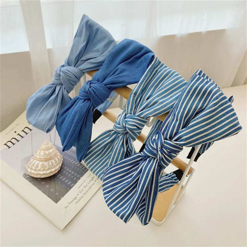 Denim Cloth Knotted Headbands for Women Ladies Casual Shopping Head Wears Side Bow Knot Hairbands
Denim Cloth Knotted Headbands for Women Ladies Casual Shopping Head Wears Side Bow Knot Hairbands