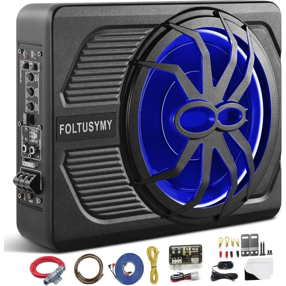 2025 Advanced 10" 1000W Slim Under Seat Powered Car Subwoofer, High/Low Level Input, Car/Truck Audio Sub Built-in Amplifier amp
2025 Advanced 10" 1000W Slim Under Seat Powered Car Subwoofer, High/Low Level Input, Car/Truck Audio Sub Built-in Amplifier amp