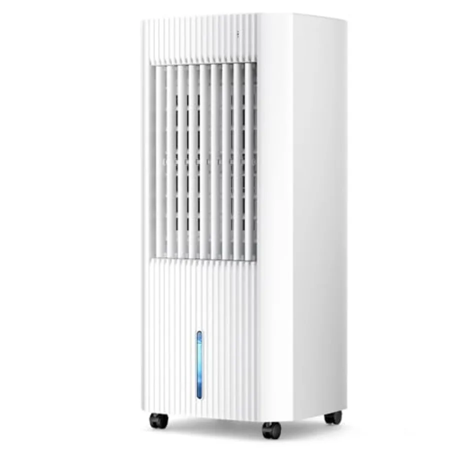 Portable air conditioner for bedroom indoor use, evaporative cooler with plastic housing, white color, 3 modes and 3 speeds, 1.
Portable air conditioner for bedroom indoor use, evaporative cooler with plastic housing, white color, 3 modes and 3 speeds, 1.