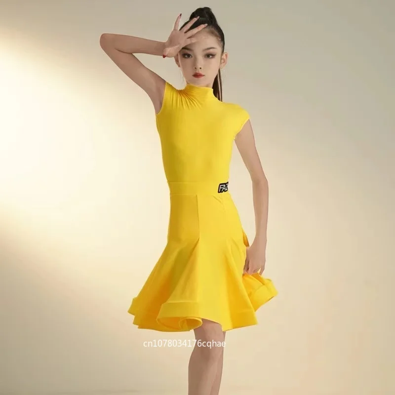 Summer Kids Standard Latin Dancewear Girls Professional Sleeveless Shoulder Wrap Competition Dress Tournament Performance Outfit
Summer Kids Standard Latin Dancewear Girls Professional Sleeveless Shoulder Wrap Competition Dress Tournament Performance Outfit