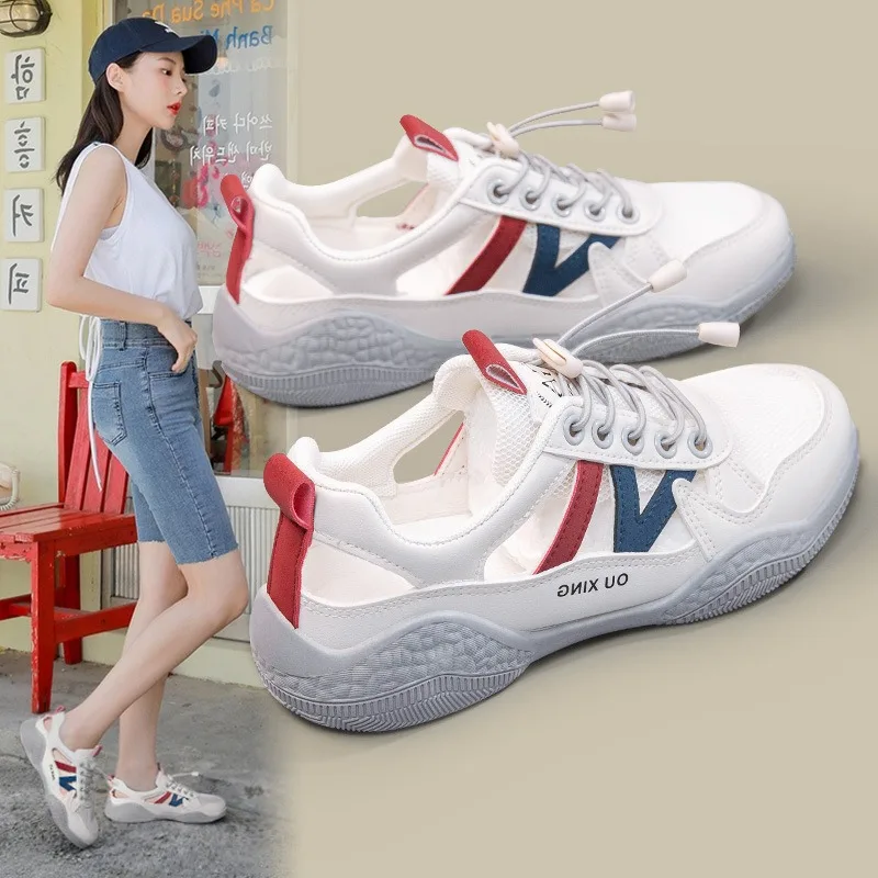Womens Shoes 2025Summer New Hollow Out Breathable Casual Shoes Light Soft sole Anti Slip VulcanizeShoes Sand Flat Bottom Sandals
Womens Shoes 2025Summer New Hollow Out Breathable Casual Shoes Light Soft sole Anti Slip VulcanizeShoes Sand Flat Bottom Sandals