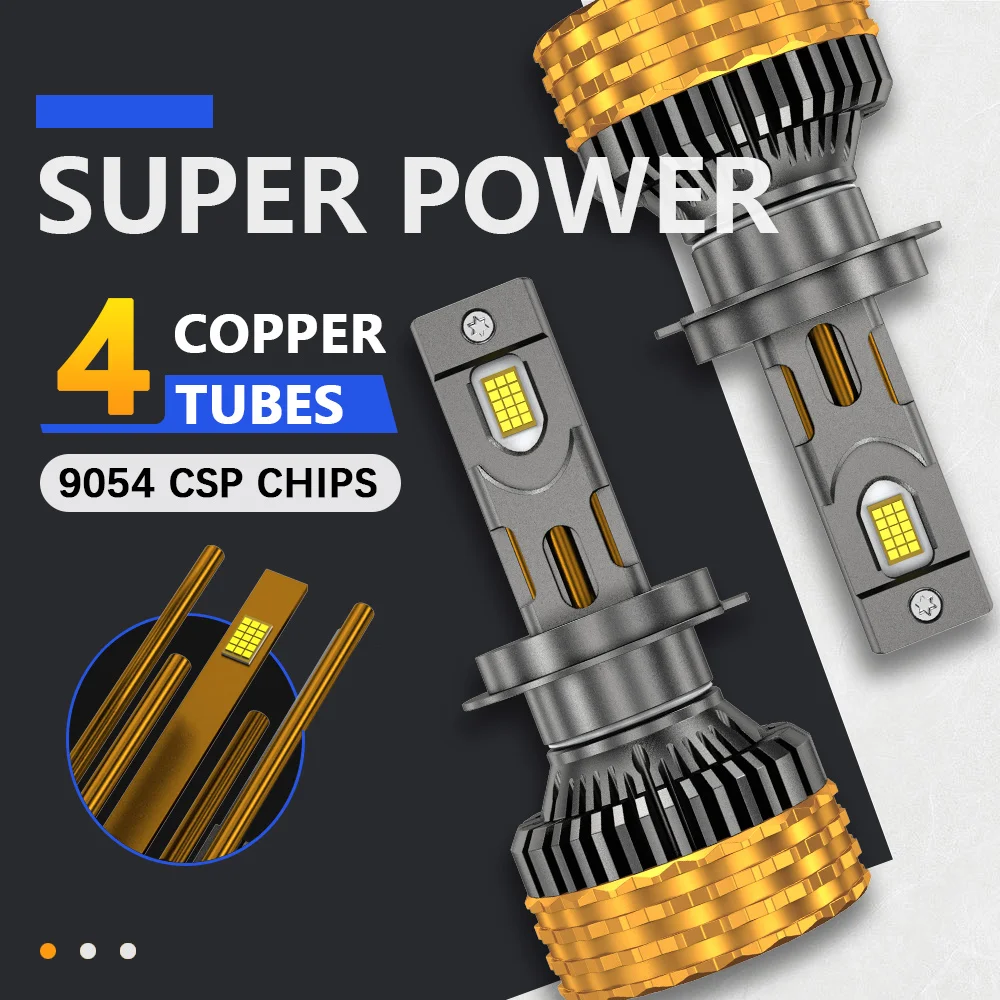1500W H7 H4 LED Car Headlight High Power CANBUS Bulb H8 H9 H11 HB3 9005 HB4 9006 Lamp Four Copper Tube Lights for Auto 12V 24V
1500W H7 H4 LED Car Headlight High Power CANBUS Bulb H8 H9 H11 HB3 9005 HB4 9006 Lamp Four Copper Tube Lights for Auto 12V 24V