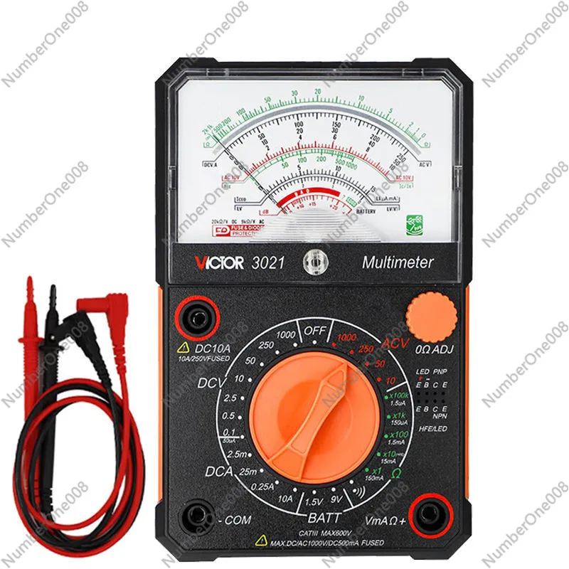 Victor VC3021 Pointer Universal Multimeter High Precision Multi Mechanical Universal Multimeter 1000v
Victor VC3021 Pointer Universal Multimeter High Precision Multi Mechanical Universal Multimeter 1000v