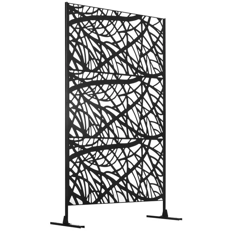Decorative Outdoor Privacy Screen with Twisted Branch Motif, See-Through Divider for Fun Shadows, Climbing Plant Trellis, and
Decorative Outdoor Privacy Screen with Twisted Branch Motif, See-Through Divider for Fun Shadows, Climbing Plant Trellis, and