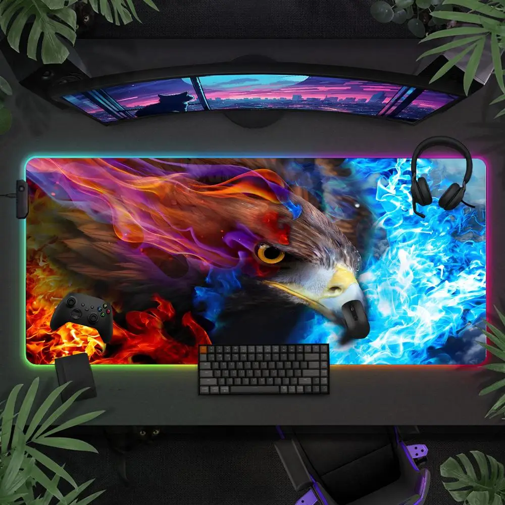 Colorful Eagle XXL RGB Gaming Mouse Pad Desk Mat HD Gamer Accessories Large LED Light Mousepad PC Computer Carpet with Backlit
Colorful Eagle XXL RGB Gaming Mouse Pad Desk Mat HD Gamer Accessories Large LED Light Mousepad PC Computer Carpet with Backlit