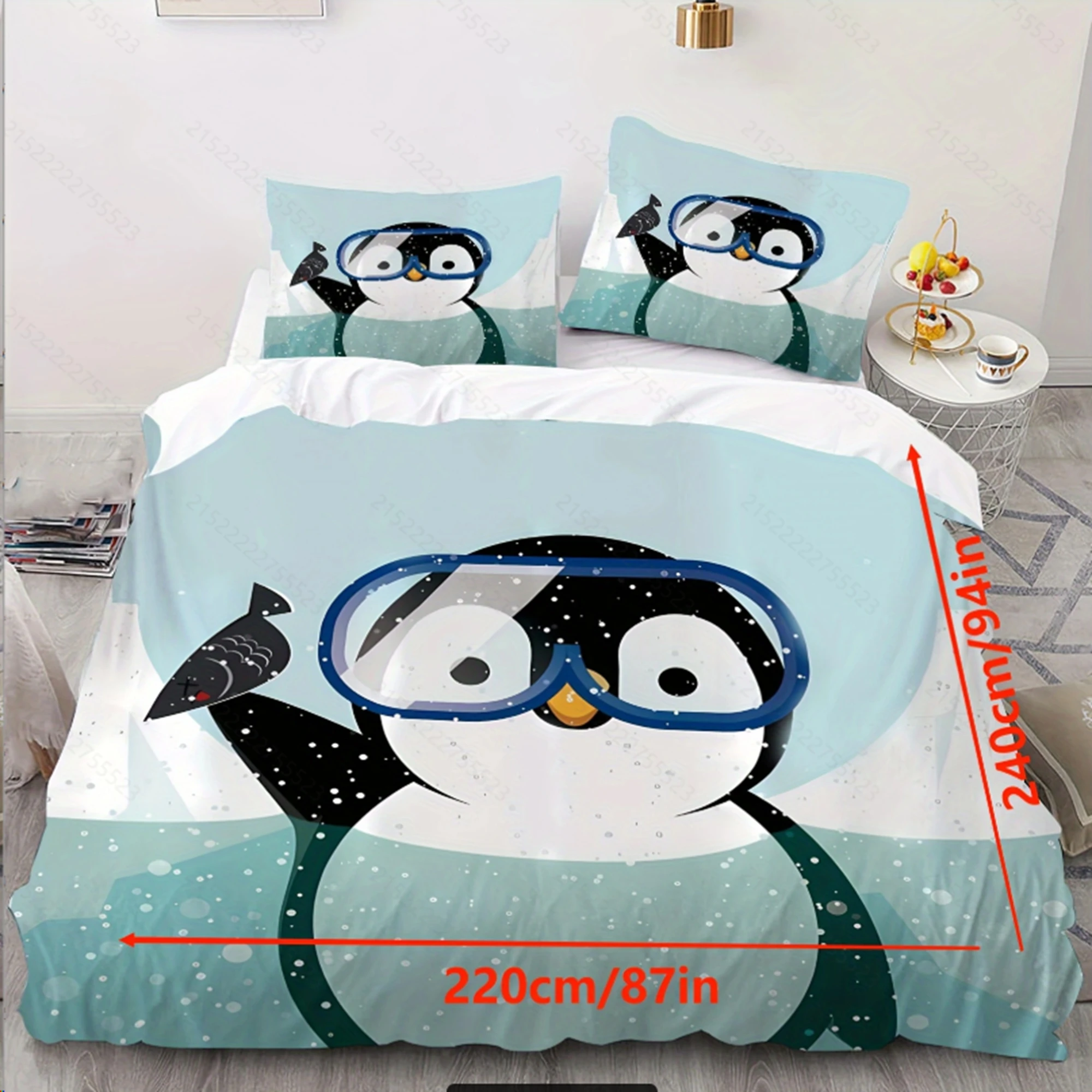 Penguin Bedding Set for Teen Children Bedroom Polyester Various Sizes Decor Ultra Soft Comfortable Cartoon Baby Set
Penguin Bedding Set for Teen Children Bedroom Polyester Various Sizes Decor Ultra Soft Comfortable Cartoon Baby Set