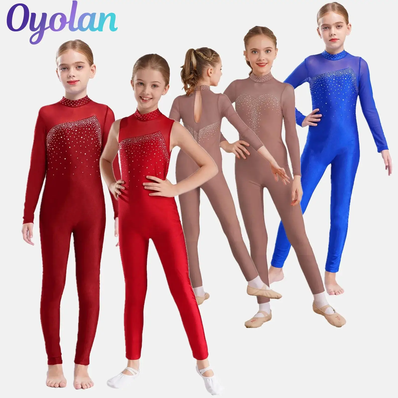 Kids Girls Shiny Rhinestone Ballet Unitard Jumpsuit Rhthymic Gymnastics Leotard Artistic Figure Skating Performance Costume
Kids Girls Shiny Rhinestone Ballet Unitard Jumpsuit Rhthymic Gymnastics Leotard Artistic Figure Skating Performance Costume