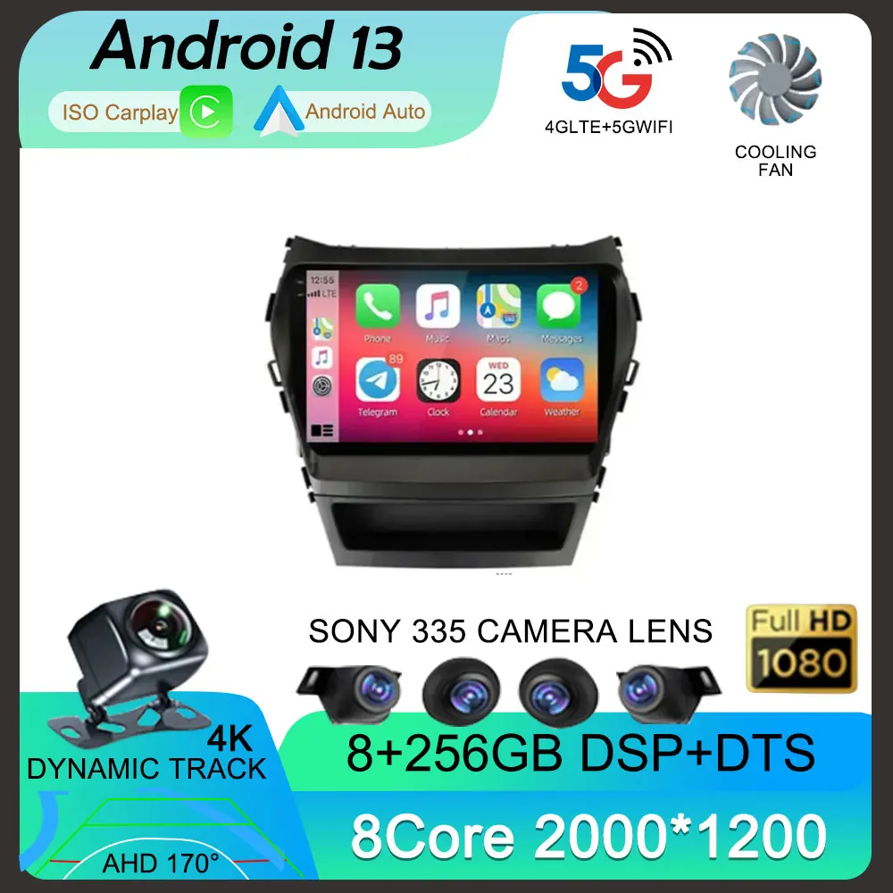 Carplay Android 13 для Hyundai IX45 Santa Fe 2013 - 2017 Автомагнитола мультимедийный плеер видео GPS QLED экран навигация 4G без DVD
Carplay Android 13 для Hyundai IX45 Santa Fe 2013 - 2017 Автомагнитола мультимедийный плеер видео GPS QLED экран навигация 4G без DVD