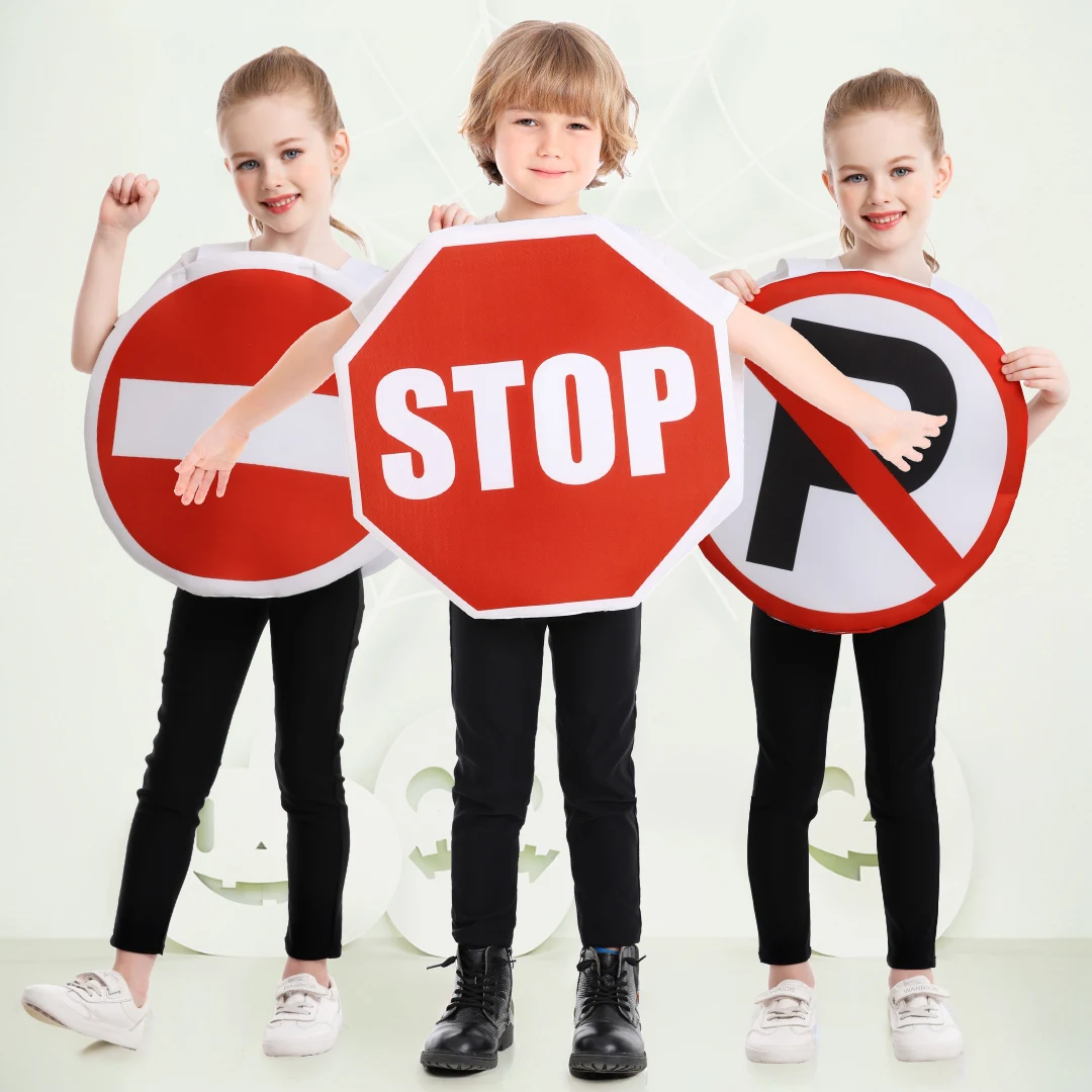 Halloween Children's Cosplay Costume Traffic Sign Performance Stage Wear Unisex Nursery Kids' Special Feature Outfit
Halloween Children's Cosplay Costume Traffic Sign Performance Stage Wear Unisex Nursery Kids' Special Feature Outfit