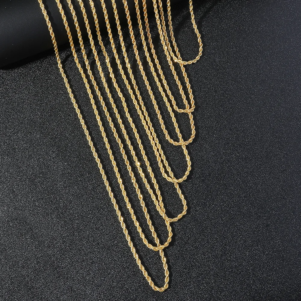 Luxury 24K 9999 Pure Gold real gold Hemp Rope Necklace Women Men's European Water Wave Flat Necklace
Luxury 24K 9999 Pure Gold real gold Hemp Rope Necklace Women Men's European Water Wave Flat Necklace