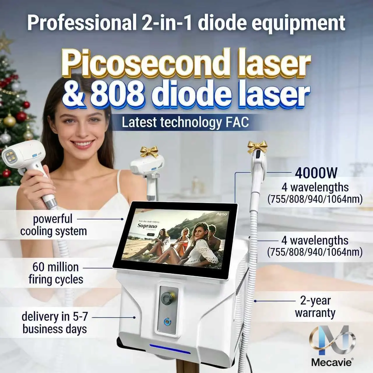 Профессиональная лазерная машина Mecavie Titanium 2in1, 808 нм, диодный пико-устройство для удаления татуировок, постоянное устройство для ухода за кожей, быстрая доставка
Профессиональная лазерная машина Mecavie Titanium 2in1, 808 нм, диодный пико-устройство для удаления татуировок, постоянное устройство для ухода за кожей, быстрая доставка