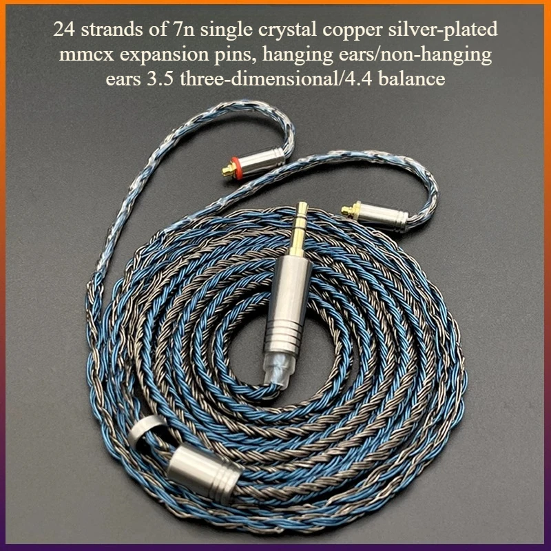 24 strands earphone upgrade cable monocrystalline copper silver plated mmcx universal 4.4 balance
24 strands earphone upgrade cable monocrystalline copper silver plated mmcx universal 4.4 balance