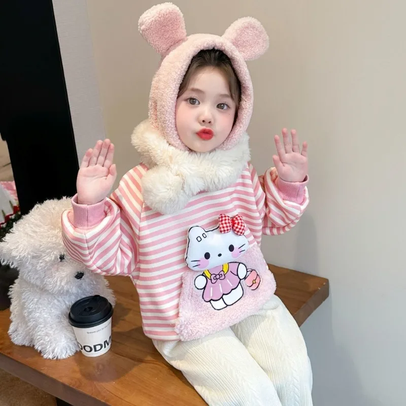 Kawaii Hello Kitty Sanrio Student Cute Cartoon Comfortable Warm Hoodie Children Cotton Sportswear Blouse Birthday Gift for Kids
Kawaii Hello Kitty Sanrio Student Cute Cartoon Comfortable Warm Hoodie Children Cotton Sportswear Blouse Birthday Gift for Kids