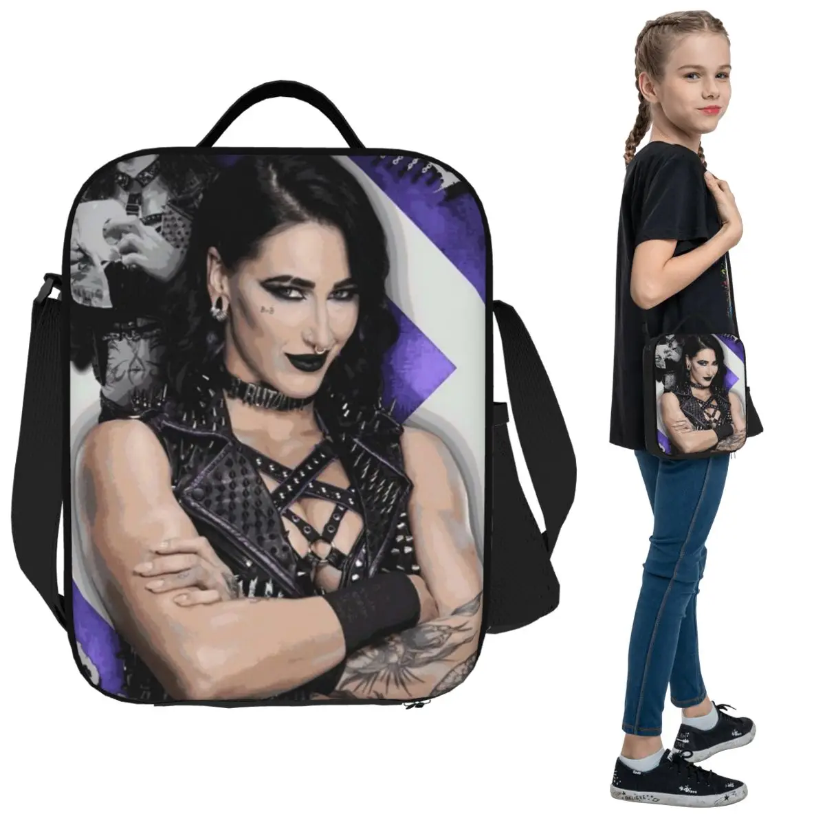 WWE Rhea Ripley Insulated Lunch Bag for Kids School Cooler Thermal Food Box Tote Leakproof Lunch Boxes Container
WWE Rhea Ripley Insulated Lunch Bag for Kids School Cooler Thermal Food Box Tote Leakproof Lunch Boxes Container
