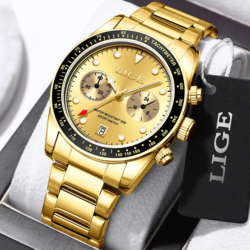 LIGE Classic Casual Watch for Men Stainless Steel Sport Waterproof Male Watches Quartz Date Display Clock Relogio Masculino
LIGE Classic Casual Watch for Men Stainless Steel Sport Waterproof Male Watches Quartz Date Display Clock Relogio Masculino