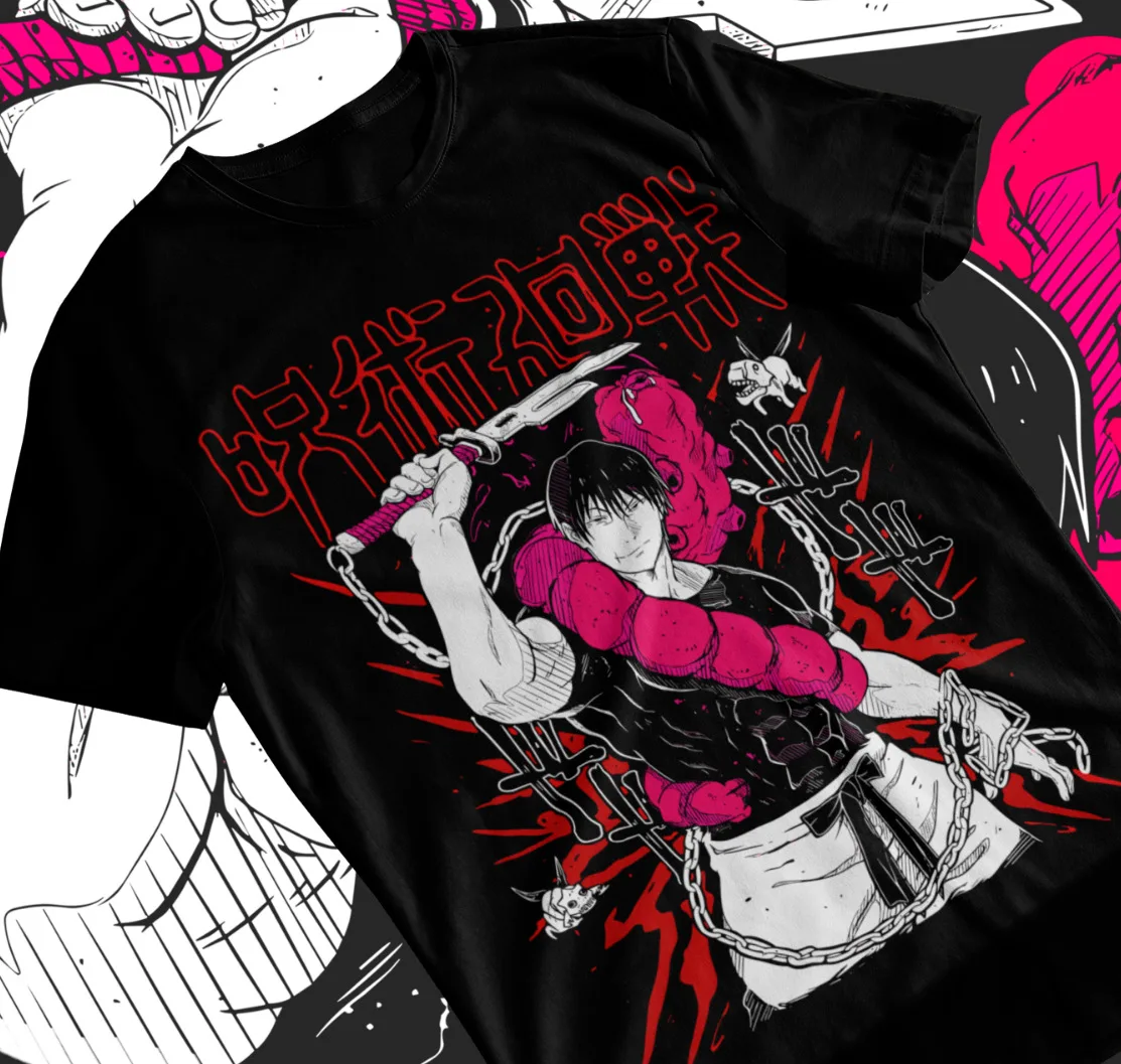 Jujutsu Kaisen Fushiguro Toji T-shirt Anime Horror Black Short Sleeve Soft Tee
Jujutsu Kaisen Fushiguro Toji T-shirt Anime Horror Black Short Sleeve Soft Tee