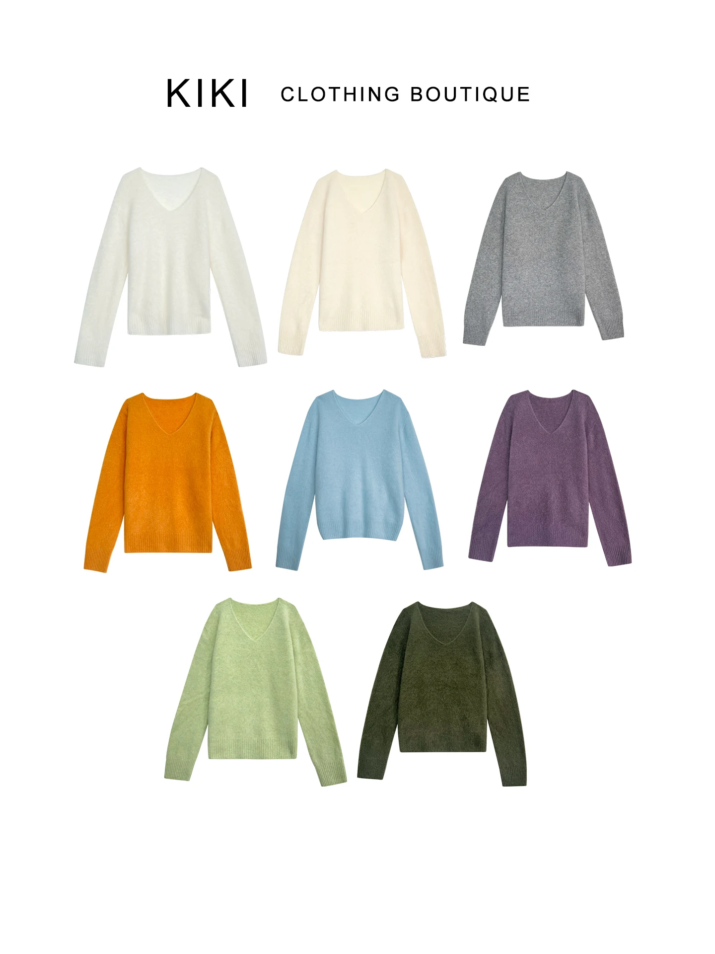 Вязаный джемпер Kiki Cloud Mist с V-образным вырезом, свободного кроя, однотонный, с длинными рукавами, комфортный, женский трикотаж
Вязаный джемпер Kiki Cloud Mist с V-образным вырезом, свободного кроя, однотонный, с длинными рукавами, комфортный, женский трикотаж