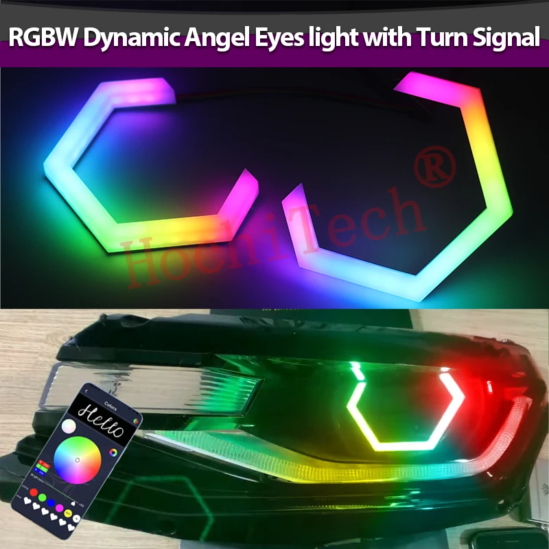APP RGBW Hex Angel Eyes LED Halo Ring 70mm 80mm 86mm 90mm Sequential Switchback DRL Turn Signal Light for BMW Car Motorcycle
APP RGBW Hex Angel Eyes LED Halo Ring 70mm 80mm 86mm 90mm Sequential Switchback DRL Turn Signal Light for BMW Car Motorcycle