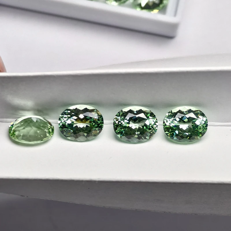 New Mint Green Lab Grown Sapphire Loose Gemstones Oval Shape with AGL Certificate for Jewelry Making
New Mint Green Lab Grown Sapphire Loose Gemstones Oval Shape with AGL Certificate for Jewelry Making