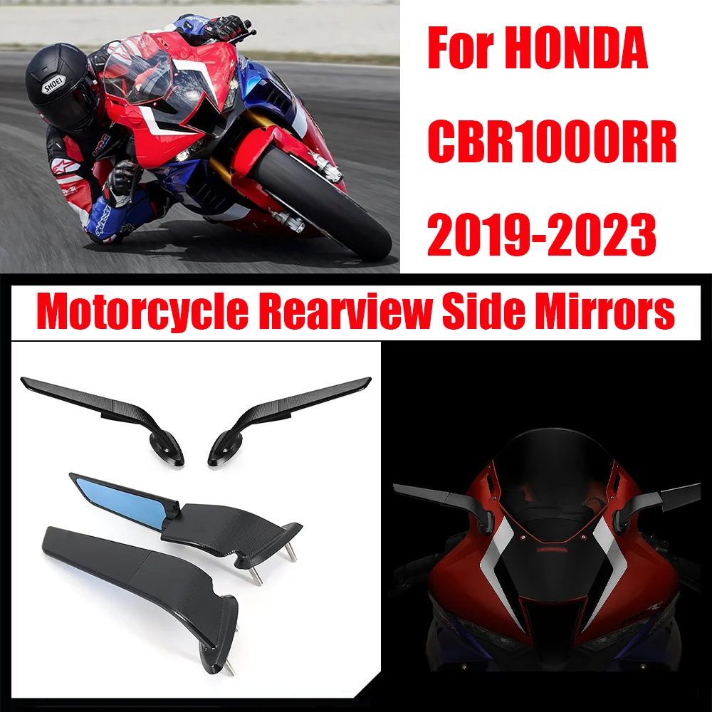 CBR1000RR Motorcycle Rearview Mirror For Honda CBR 1000RR 2019-2023 Accessories Adjustable Rotating Side Mirror Winglet
CBR1000RR Motorcycle Rearview Mirror For Honda CBR 1000RR 2019-2023 Accessories Adjustable Rotating Side Mirror Winglet