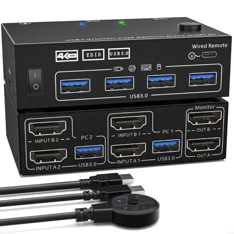 A3PD Metal USB3.0 High Definition Interfaces KVM Switcher 202AS Seamless Keyboards, Mouse, Shares High Performances
A3PD Metal USB3.0 High Definition Interfaces KVM Switcher 202AS Seamless Keyboards, Mouse, Shares High Performances