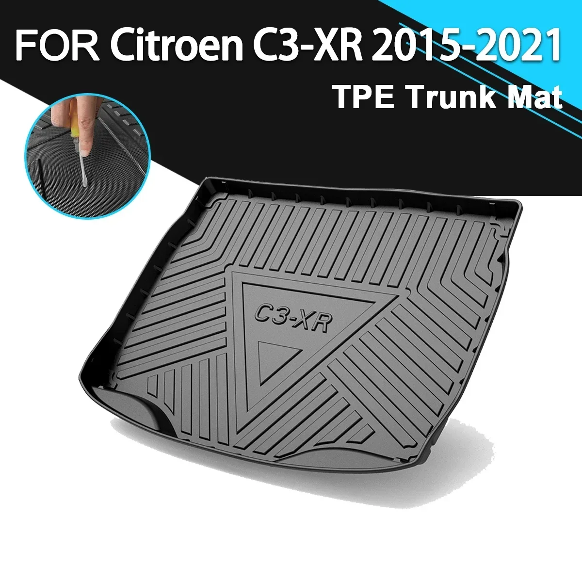 Car Rear Trunk Cover Mat Non-Slip Waterproof Rubber TPE Cargo Liner Accessories For Citroen C3-XR 2015-2021
Car Rear Trunk Cover Mat Non-Slip Waterproof Rubber TPE Cargo Liner Accessories For Citroen C3-XR 2015-2021