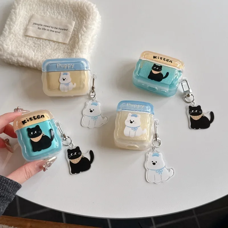 Cute Wave Cat Dog Case for AirPods 4 Airpod 1 2 3 Pro Pro2 Bluetooth Earbuds Charging Box Protective Earphone Case Cover
Cute Wave Cat Dog Case for AirPods 4 Airpod 1 2 3 Pro Pro2 Bluetooth Earbuds Charging Box Protective Earphone Case Cover