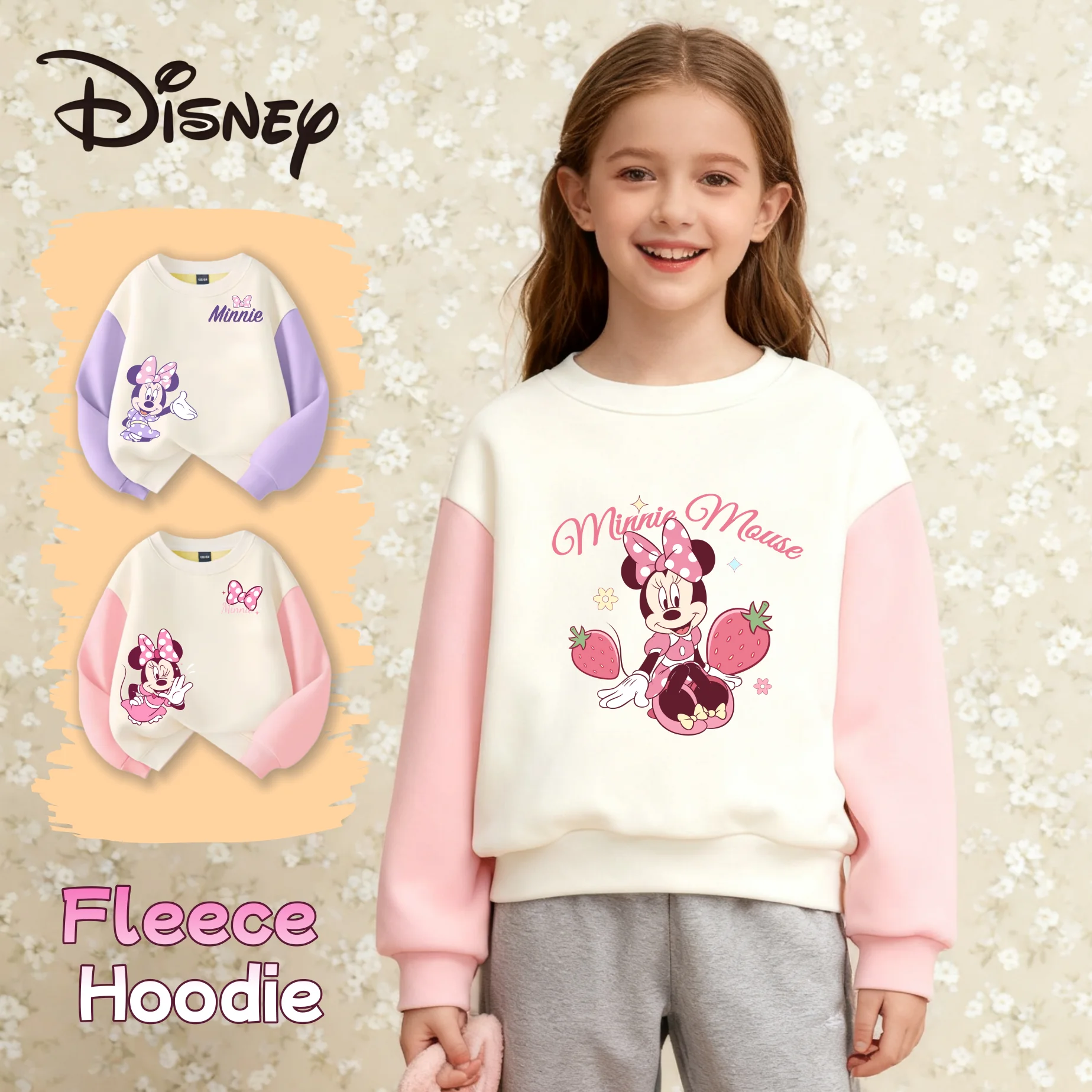 Disney Kids Round-neck Pullover Hoodies Plush Liner Autumn Winter Windproof Sweatshirt Children Warm-keeping Fleece Pullover
Disney Kids Round-neck Pullover Hoodies Plush Liner Autumn Winter Windproof Sweatshirt Children Warm-keeping Fleece Pullover