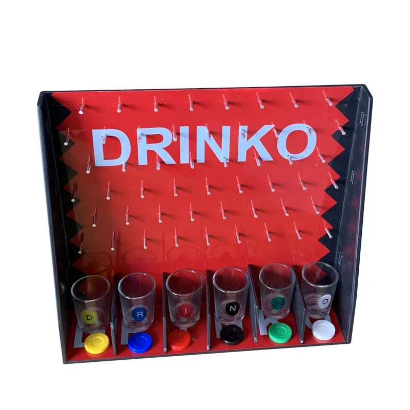 DRINKO Drinking Game - Social Shot Party Fun for Groups & Couples - Multicolor Glass Shots Durable Board with Metal Pegs
DRINKO Drinking Game - Social Shot Party Fun for Groups & Couples - Multicolor Glass Shots Durable Board with Metal Pegs