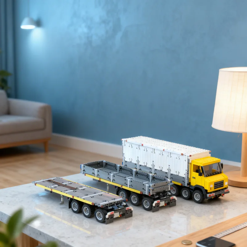 2196pcs MOC Lead Semitrailers 3 in 1 pack for Slider Technical Model Building blocks Architecture toy Christmas gifts Brick Kids
2196pcs MOC Lead Semitrailers 3 in 1 pack for Slider Technical Model Building blocks Architecture toy Christmas gifts Brick Kids