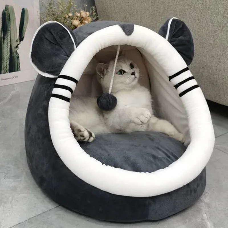 Cat Beds Cat Kennel Pure Cotton Material Breathable Comfortable Cartoon Dog Kennel Washable Pet Accommodation Cat Supplies
Cat Beds Cat Kennel Pure Cotton Material Breathable Comfortable Cartoon Dog Kennel Washable Pet Accommodation Cat Supplies