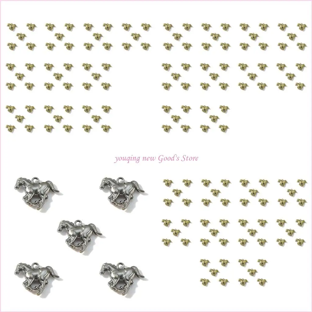 57QA 50pcs Alloy Animal Horse Pendants DIY Jewelry Craft Charms Supply Multi Color
57QA 50pcs Alloy Animal Horse Pendants DIY Jewelry Craft Charms Supply Multi Color