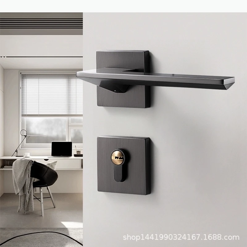 Black Gray Silent Lock Bedroom Door Lock Indoor Safety Locks Wooden Door Handle Split Locks Door Hardware Accessories
Black Gray Silent Lock Bedroom Door Lock Indoor Safety Locks Wooden Door Handle Split Locks Door Hardware Accessories