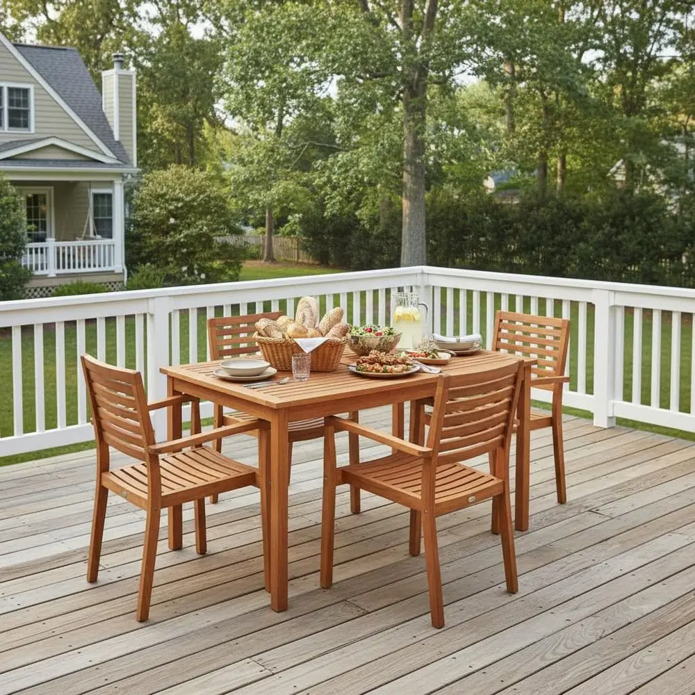 48 Inches Wood Outdoor Dining Table for 46 People, Rectangular Patio Table with Slatted Tabletop, Outside Dining Furniture for
48 Inches Wood Outdoor Dining Table for 46 People, Rectangular Patio Table with Slatted Tabletop, Outside Dining Furniture for