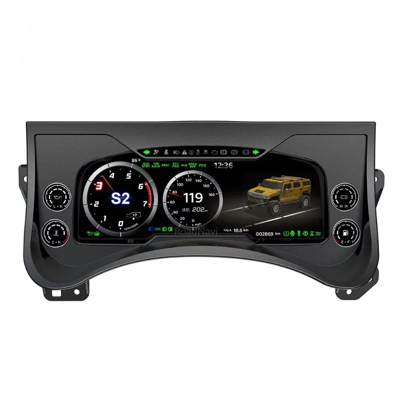 RoadNavi Car Auto Speedometer for Hummer H2 2003-2009 LCD Digital Cluster Car Virtual Cockpit Dashboard
RoadNavi Car Auto Speedometer for Hummer H2 2003-2009 LCD Digital Cluster Car Virtual Cockpit Dashboard