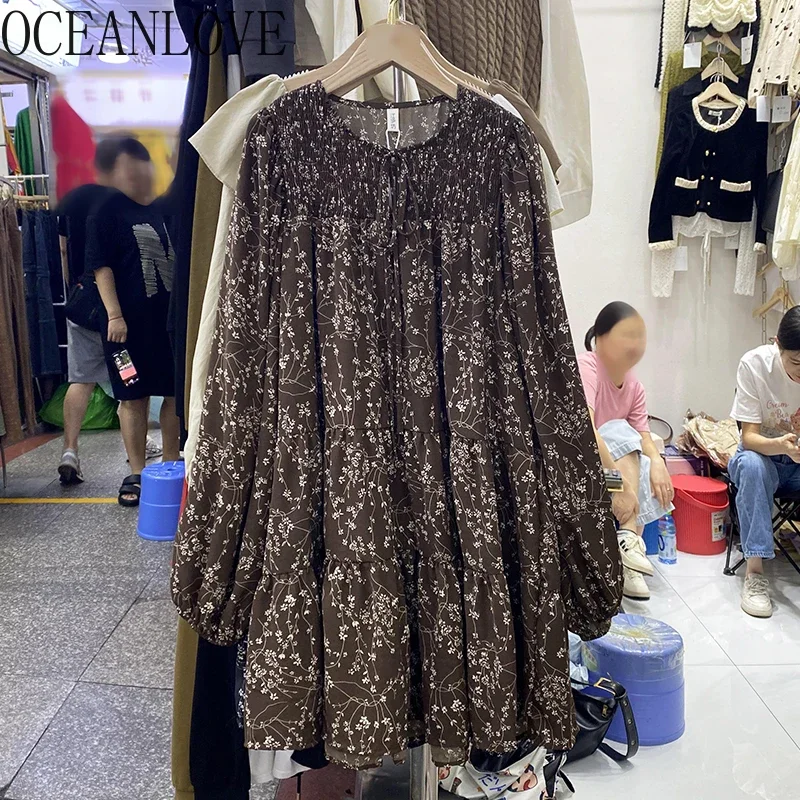 OCEANLOVE Mini Dresses Long Sleeve Print Floral Spring Autumn Elegant Women Dress Korean Fashion Sweet Retro Loose Vestidos
OCEANLOVE Mini Dresses Long Sleeve Print Floral Spring Autumn Elegant Women Dress Korean Fashion Sweet Retro Loose Vestidos