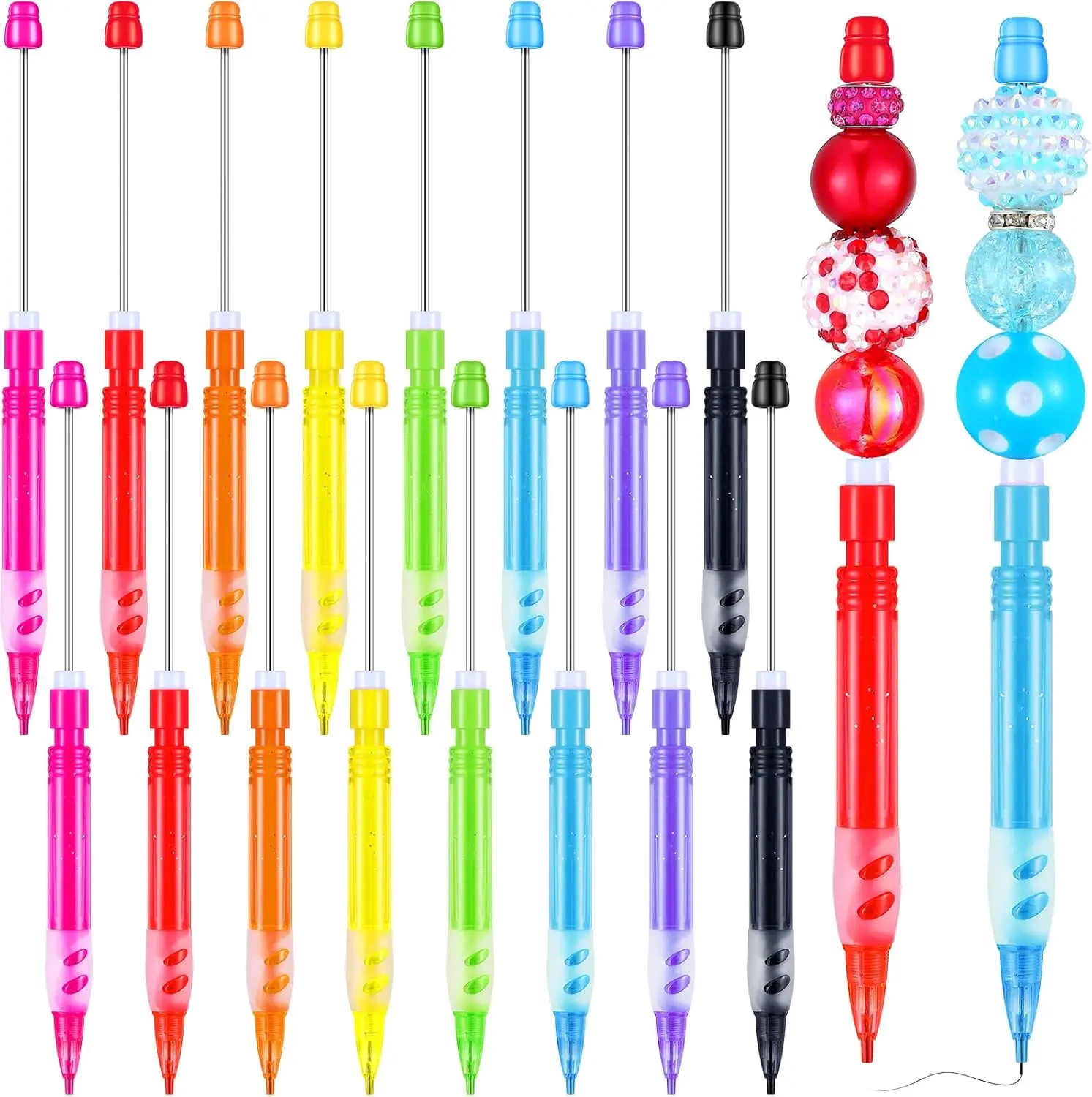 16 Pcs Beadable Mechanical Pencils with Silicone Grip for Writing Drawing DIY Crafts
16 Pcs Beadable Mechanical Pencils with Silicone Grip for Writing Drawing DIY Crafts